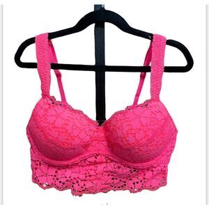 Victoria’s Secret Neon Pink Lace Bralette NWOT
